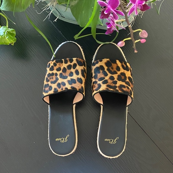 J. Crew Leopard Print Sandals - Picture 1 of 6